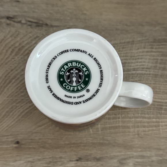 Starbucks Mug 2016 Okinawa Coffee Tea Collector Fu Dog Shisa Lion‎ Flowers - Picture 9 of 9